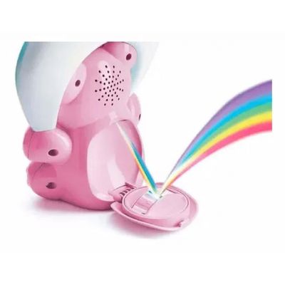 Luminária e Projetor Rainbow Bear Chicco Rosa