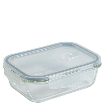 Pote de Vidro Retangular 640ml Cazza