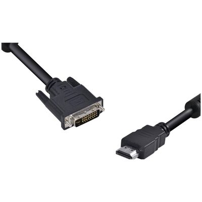 Cabo HDMI Macho para DVI-D 24+1 Pinos 2 Metros HDVI-2