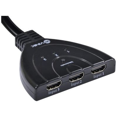 Switch HDMI 3 Entradas e 1 Saida 1.3V com Suporte 3D e 1080P