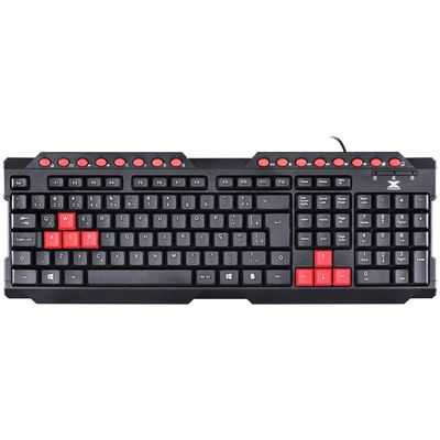 Teclado USB Gamer VX Gaming Dragon V2 ABNT2 1.8M Preto com Vermelho - GT100