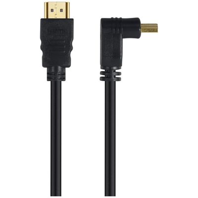 Cabo HDMI 2.0 4K ULTRA HD 3D Conexao ETHERNET com 01 Conector 90O 5 Metros - H2090-5