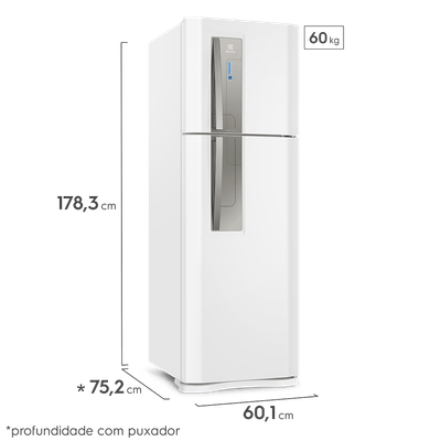 Geladeira Top Freezer 382L Branco
