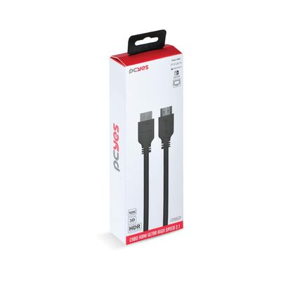 Cabo HDMI ULTRA 2.1 28AWG Puro Cobre 10K 2 Metros - PHM21-2