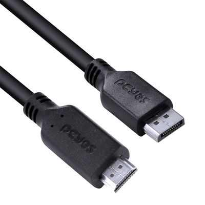 Cabo Displayport Macho para HDMI 2.0 Macho 2 Metros - PDPHM-2