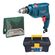 Kit Furadeira de Impacto 450W 3/8" Bosch GSB 450 RE STD 127V com 15 Brocas e Maleta Metasul