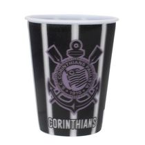 Jogo com 2 Copos De Plástico 3D Corinthians 400ml
