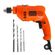 Kit Furadeira de Impacto 3/8" Black & Decker TM500 560W 127V com 4 Brocas Tramontina