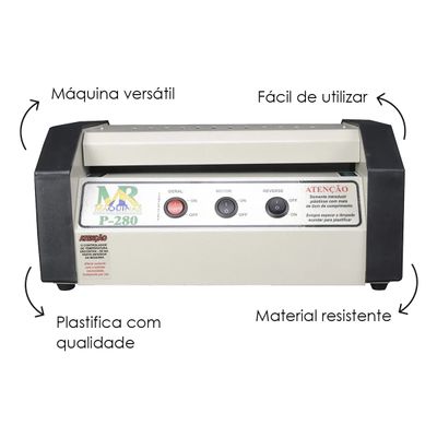 Plastificadora e Poliseladora Profissional P280 Ofício 110V