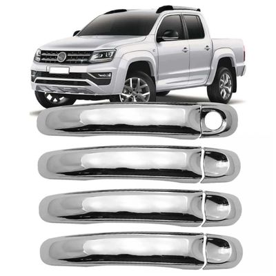 Aplique Cromado Maçaneta Volkswagen Amarok 2010 à 2022 4 Portas