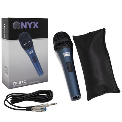 Microfone Dinâmico com Fio TK 51C Onyx