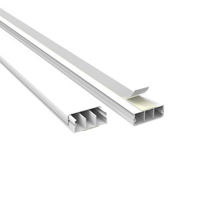 Canaleta Enerbras 40X15X2000 Branca com Dupla Face com Divisao