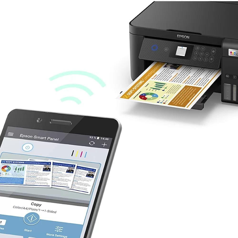 Multifuncional Epson Ecotank C11cj63302 L4260 Jato de Tinta Colorida Usb e Wi-fi Bivolt