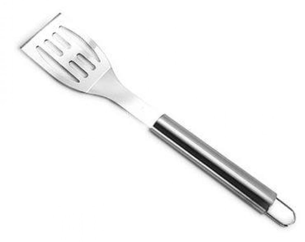Espátula Longa Vazada para Churrasco em Inox 42.5 cm - Mimo Style - AH20296