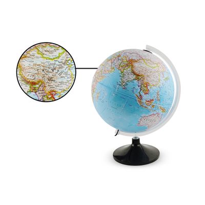 Globo Terrestre Decorativo Iluminado Carbon Calssic 30cm National Geographic Tecnodidattica