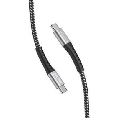 Cabo USB-C ESC06BK em Nylon Trançado Geonav  1,2 metro
