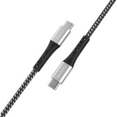 Cabo USB-C ESC06BK em Nylon Trançado Geonav  1,2 metro