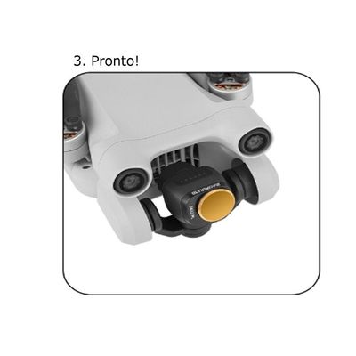 Kit com 4 Filtros ND 4/8/16/32 para Drone DJI Mini 3 Pro