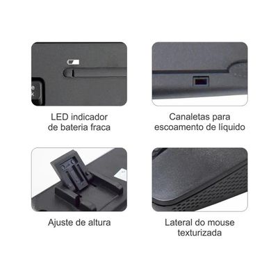 Combo Teclado e Mouse sem Fio K-MEX - KA-S329  MA-A733