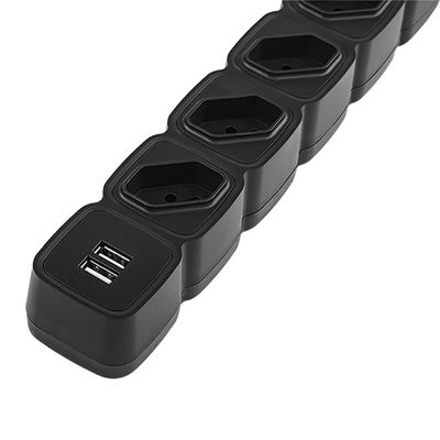 Protetor Eletronico Intelbras C/ 4 Tomadas e 2 USB - EPE 204 USB + PT