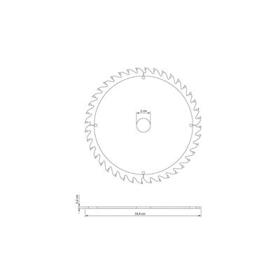 Disco de Corte 7.1/4" 48 Dentes Tramontina para Serra Circular