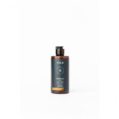 Shampoo Vegano Masculino Cabelo E Barba Vila 250ml