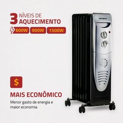 Aquecedor a Óleo Mondial A-06 110V