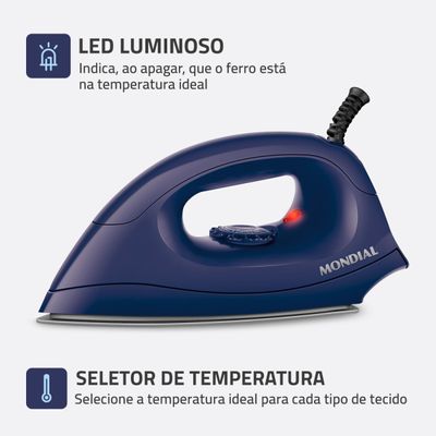 Ferro a Seco Mondial - FSN-55-BL 110V