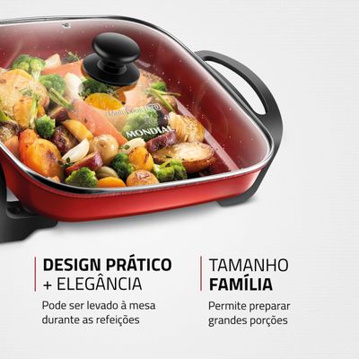 Panela Elétrica Grill Mondial PE-49-RC 110V