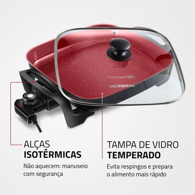 Panela Elétrica Grill Mondial PE-49-RC 110V