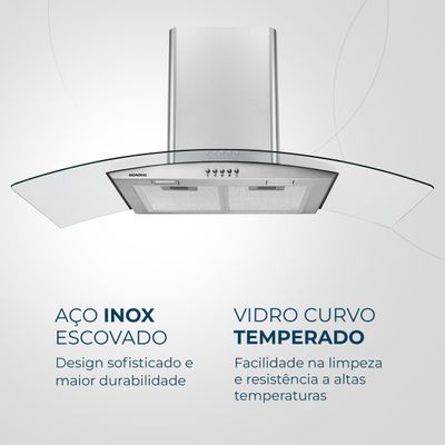 Coifa de Parede Mondial CF90-01 110V