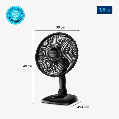 Ventilador de Mesa Mondial - 06 Pás - VSP-30-B 110V
