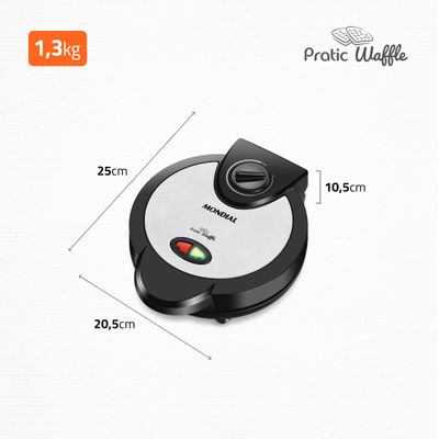 Máquina de Waffle Mondial Pratic Waffle GW-01 110V