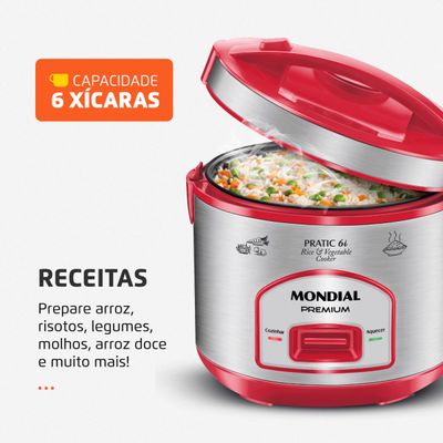 Panela Elétrica Mondial Pratic 6I PE-45-6X 110V