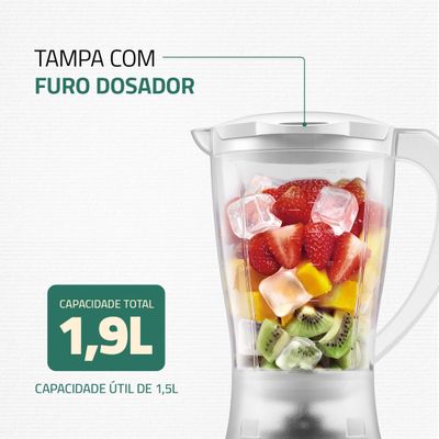 Liquidificador Mondial 1,5L Easy Power 550W L-550-W 110V