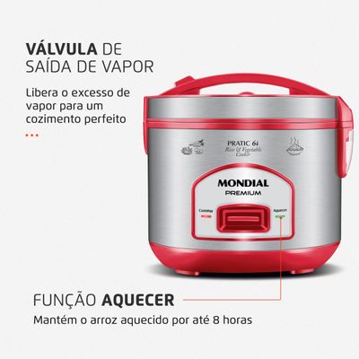 Panela Elétrica Mondial Pratic 6I PE-45-6X 110V