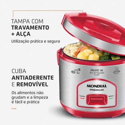Panela Elétrica Mondial Pratic 6I PE-45-6X 110V