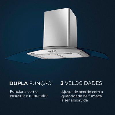 Coifa de Parede Mondial CF90-01 220V