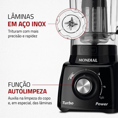Liquidificador Mondial Turbo Power L-99-FB 110V