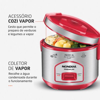 Panela Elétrica Mondial Pratic 6I PE-45-6X 110V