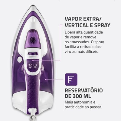 Ferro a Vapor Mondial Ceramic Express F-40 110V