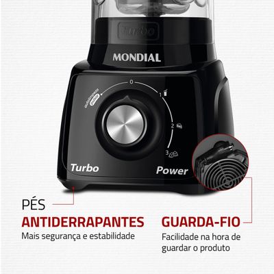 Liquidificador Mondial Turbo Power L-99-FB 110V
