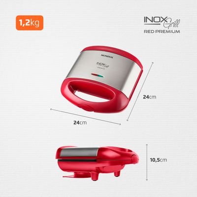 Grill e Sanduicheira Mondial Inox Red S-19 110V