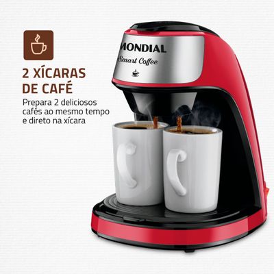 Cafeteira Mondial 2 xícaras Smart Coffee C-42-2X-RI 110V