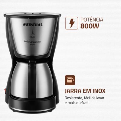 Cafeteira Elétrica Mondial Dolce Arome C-37JI-30X 110V