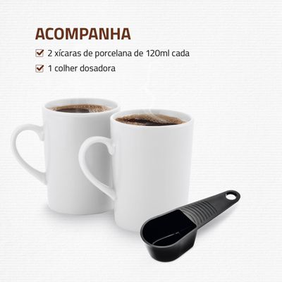 Cafeteira Mondial 2 xícaras Smart Coffee C-42-2X-RI 110V