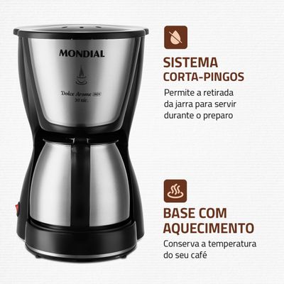 Cafeteira Elétrica Mondial Dolce Arome C-37JI-30X 110V