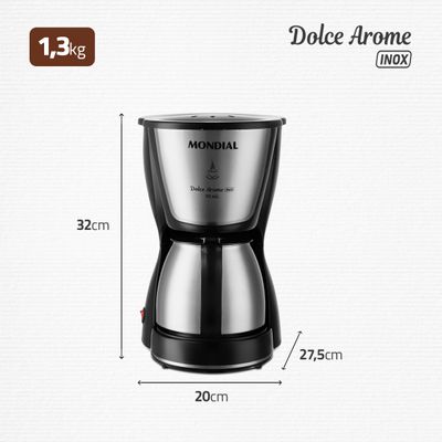 Cafeteira Elétrica Mondial Dolce Arome C-37JI-30X 110V