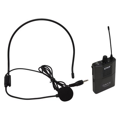 Microfone sem Fio Duplo Mão e Headset TK U211 UHF Onyx