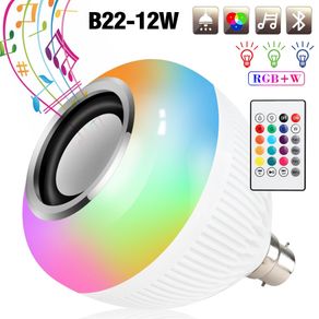 Lâmpada Musical Led Colorida Bluetooth 12W com Controle